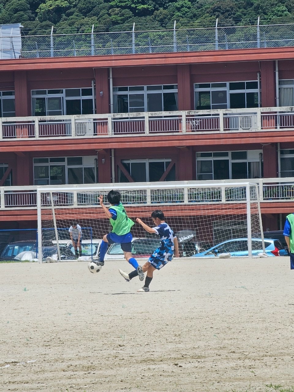 中学サッカー部練習試合